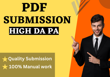 I will do PDF submission on 60 sites