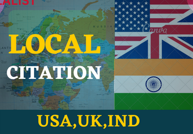 I will do 60 local citations seo or business listing