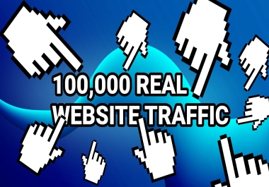 100,000 High Quality Real Human Website Traffic for 30 days