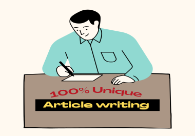 I will write high-quality SEO articles word limit 500 and blog posts