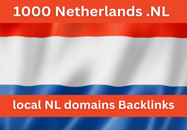 1000 Netherlands-based backlinks from local NL domains