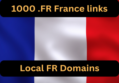 1000 France-Based Backlinks From Local.FR Domains