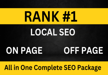 All in One Complete local SEO Package | Boost Your Business Locally | Local SEO Lead Generation