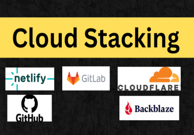 Multiple Cloud Stacking Amazon netlify GitLab Cloudflare Github BlackBlaze