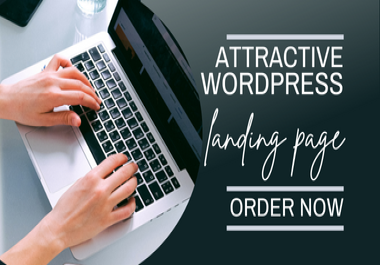 I will create a responsive WordPress landing page for your business