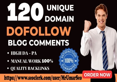 I Will Do 120 Unique Domains Blog Comments Backlinks Seo Service