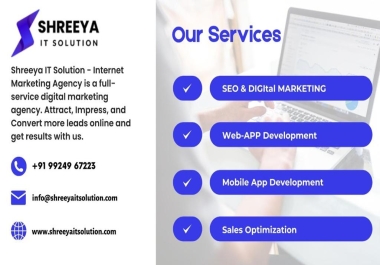 Shreeya IT Solution - Digital Marketing Company in Ahmedabad Focused on Growing Business Online