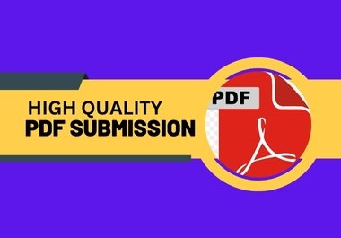 I will do 35 manually PDF Submission for Highly DA Sites