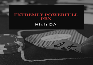 Provide Powerfull 50 PBN High DA Casino Poker Dofollow Backlinks