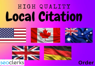 High-quality local citations and Directory submission for any country