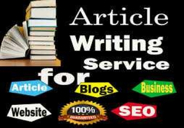 I will write 1000 words SEO article and content writing on any topic 