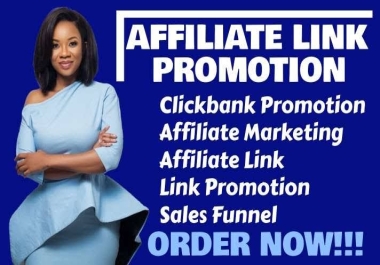 Promote Clickbank Digistore Afiliate Link to 500,000 active Audience in Facebook, LinkedIn,  Twitter