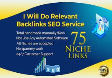 I will do 75 manually niche relevant blogcomment backlinks