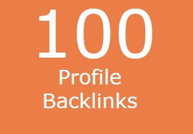 100 High Quality Profile Backlinks for any country