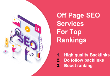 Off Page Seo link building with high DA and PA