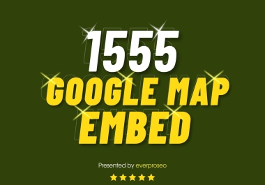 1555 Google Maps Embed on High-Quality Web 2.0 Blogs