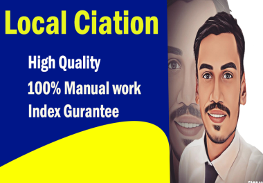 I will do 150 high quality local citations and business listing for local SEO