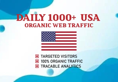 1000 daily USA targeted website traffic