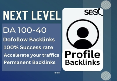 PR9 101 Profile Creation Backlinks DA 100-40+ in Manual