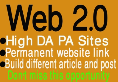 30 Manually Web 2.0 Backlinks High DA PA sites