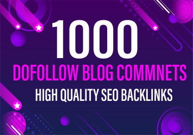 I will make 1000 high quality dofollow seo backlinks with link building