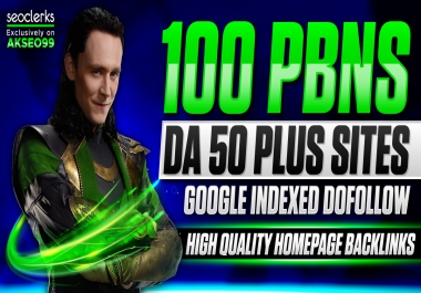 Build Permanent Homepage 100 PBN Post High Dofollow DA 50 to 70 SEO Backlinks