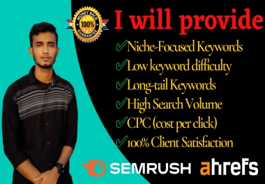 I will do advanced longtail SEO keyword research and competitor analysis