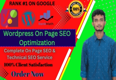 I will complete on page and technical SEO of your website with schema markup