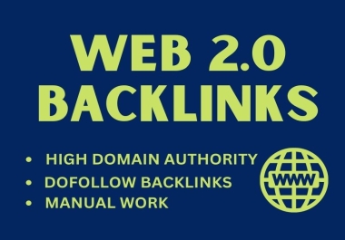 I will build 50 web 2 0 backlinks to high authority websites
