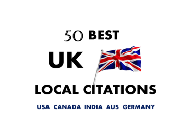 I will create 50 best UK local citations for GMB