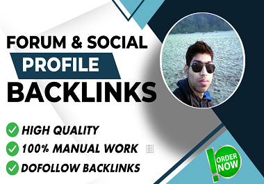 I will create 150 plus high authority social profile creation backlinks for your website
