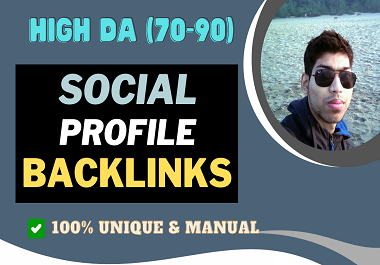 I will create 50 high quality social profile creation backlinks for your website
