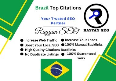 60 Brazil Top Citations Backlinks For Local SEO
