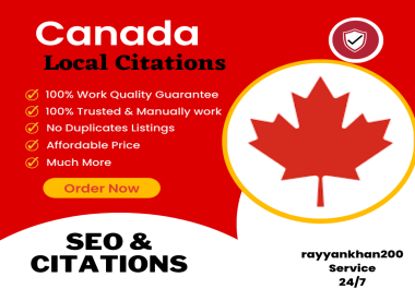 100 Canada Local Citations and business Listings For Your Local Business And GMB Ranking