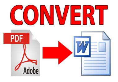 I will convert scanned pdf into word and excel