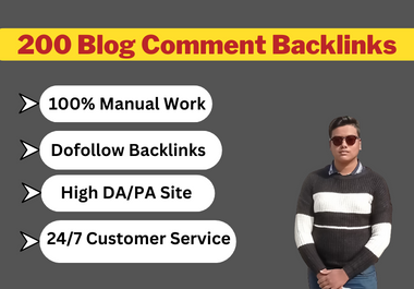 I Will Manually Create 200 High Quality Blog Comments SEO Backlinks