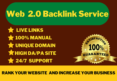 I will create manually high-quality 50 web2.0 backlinks