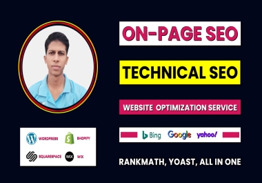 I will do on page search engine optimization and fix technical errors with my SEO service