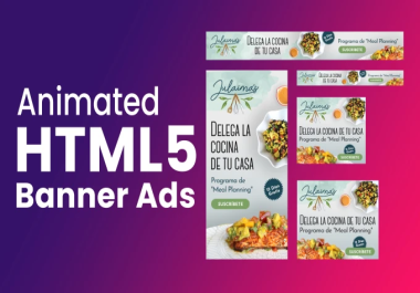 I Will do html5 ads banner for you