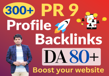 I will create 150 PR9 social profiles live backlinks for SEO brand creation to your website