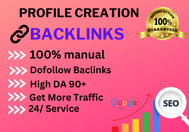 I will do 150 high quality dofollow social profile creation backlinks
