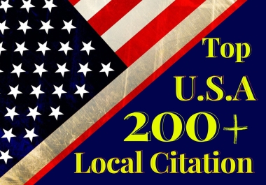 I will do manually 200+ USA local SEO citations & business directory listing