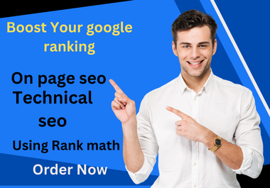 I will do complete On page SEO and technical SEO Using Yoast and Rankmath