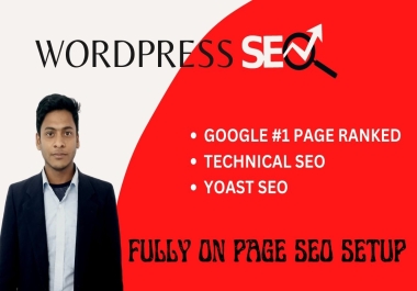 I will do website onpage SEO technical optimization and technical onpage of wordpress
