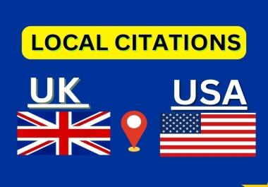 I will do 60 usa local citations for business listing and local SEO
