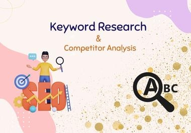 I will do profitable keyword research and analysis for web blog