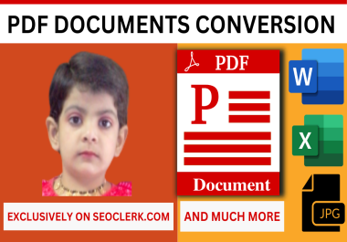 I will do pdf conversion in 24 hours