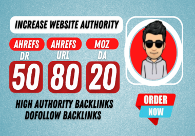 I will increase your websites authority da dr url