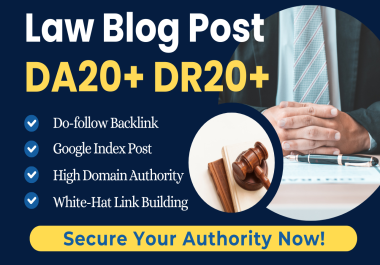 High-Quality Law Backlinks and Guest Posts