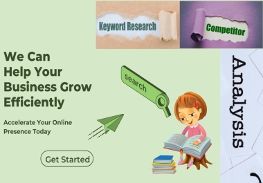 10 keyword research and 2 competitor analysis